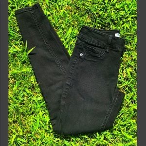 Mudd Black Skinny Jeans Mid Rise Jeggings Girls 12